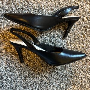 Calvin Klein Black Slingback Heels